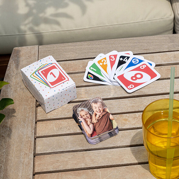 Gioco di carte "Numero Uno" personalizzato
