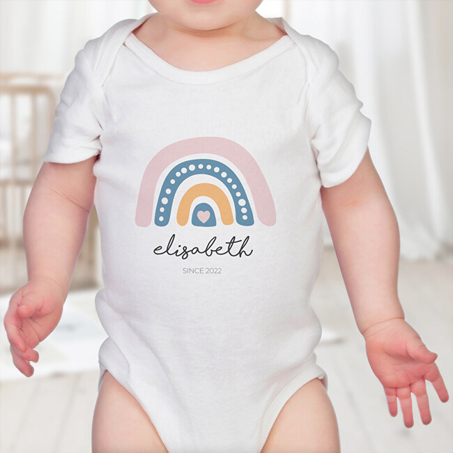Personalised baby bodysuits