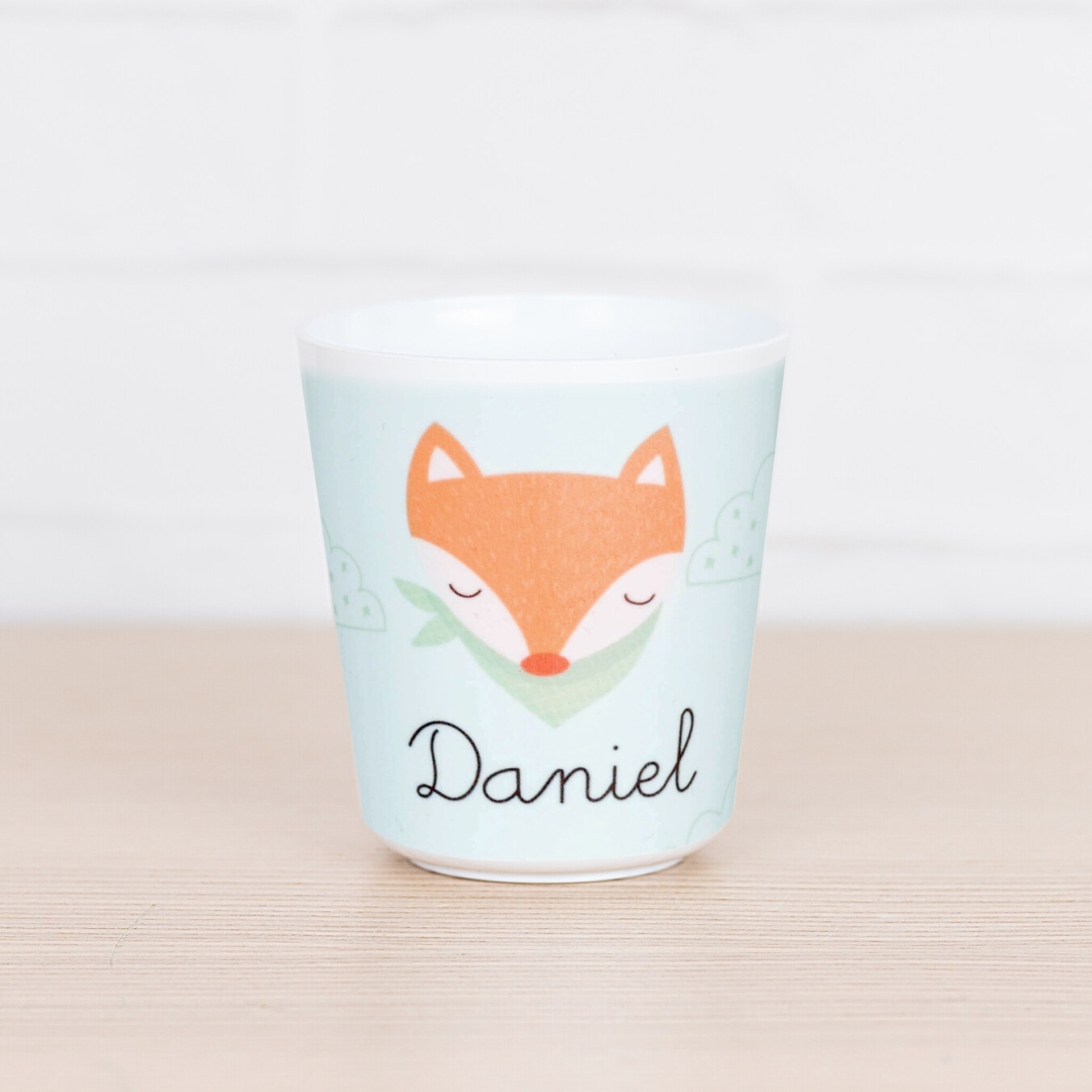 Bicchiere personalizzato in plastica bianco 235 ml