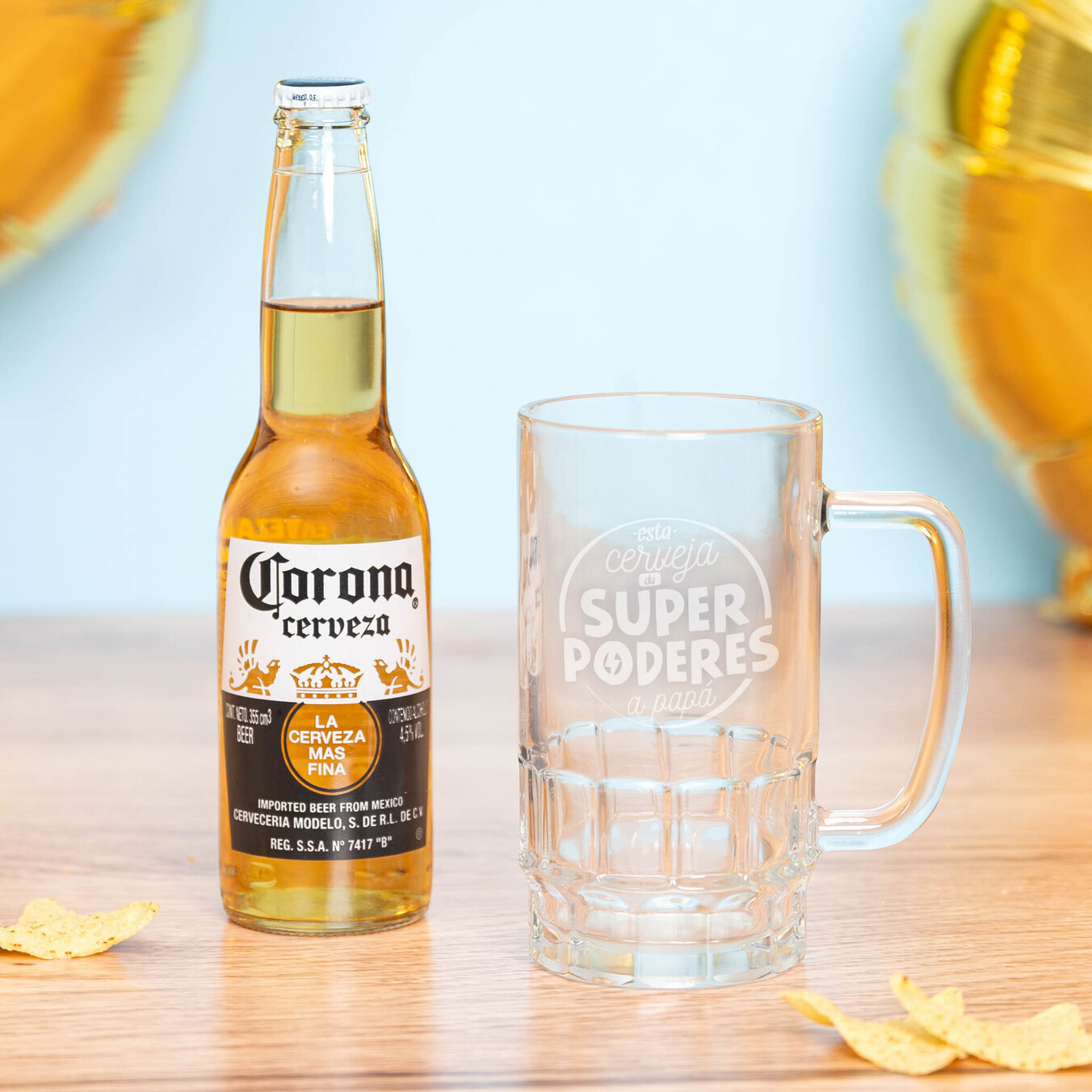 Jarra de cerveza grabada