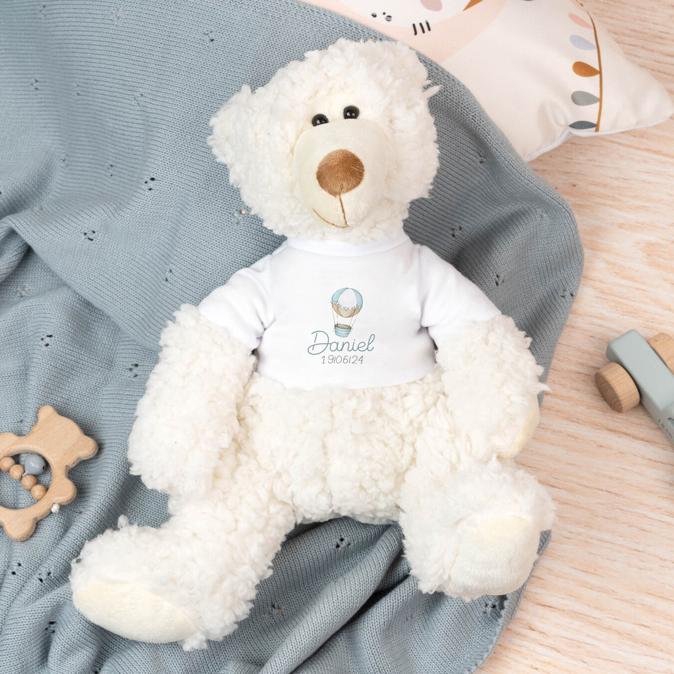 Teddybjørne 25 cm. med personlig t-shirt