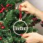 Wooden Christmas ornament with personalised name Wooden Christmas ornament with personalised name