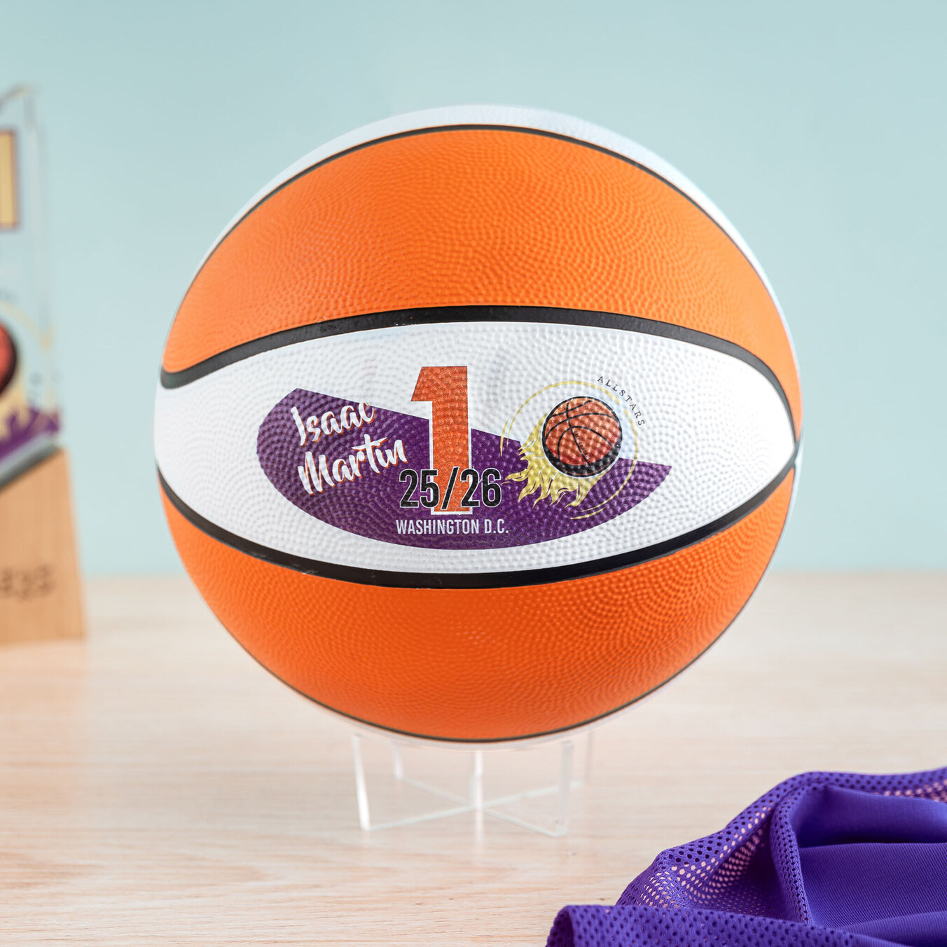 Personalised basketball ball