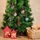 Décoration de Noël personnalisée en méthacrylate avec forme d'empreinte