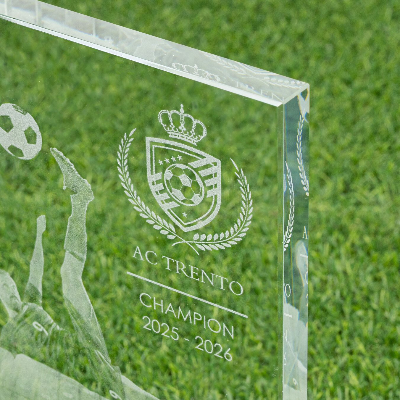 Personalizowane trofeum prostokątne, szkło