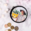 Personalised round coin purse