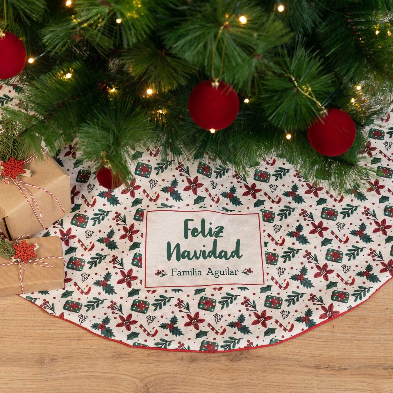 Faldas personalizadas para el árbol de Navidad