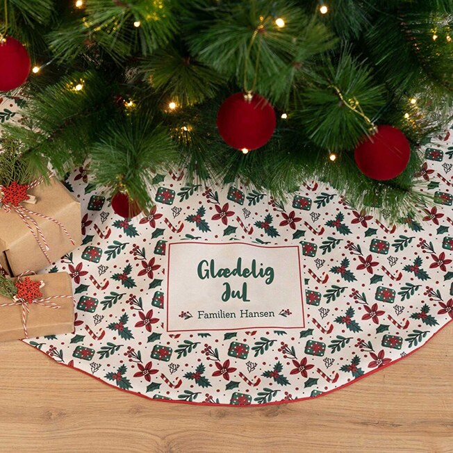 Personligt juletræstæppe Personligt juletræstæppe