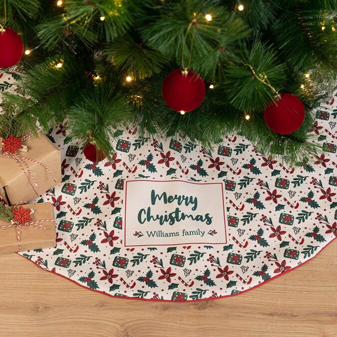 Personalised Christmas tree skirt
