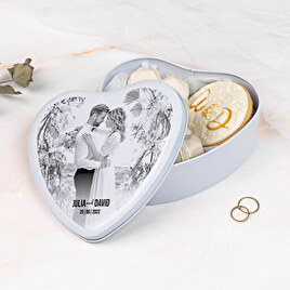 Metalen doos Hart 16x15