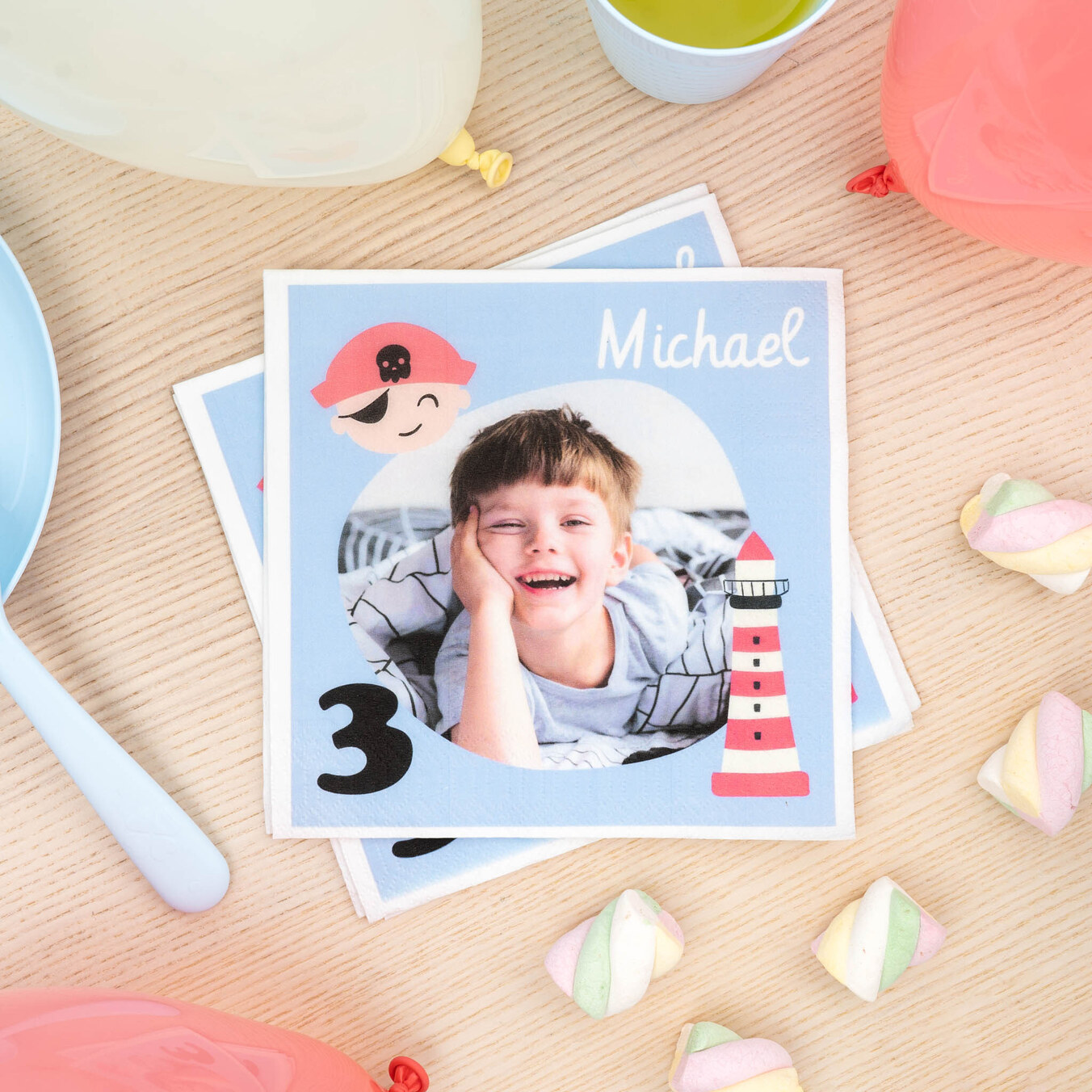 Personalised paper napkins