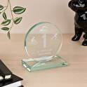 Glazen trofee graveren