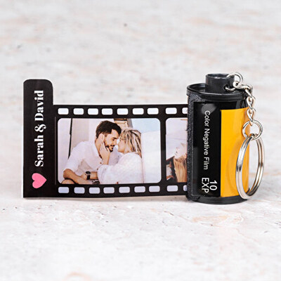 Personalized Photo gifts - film roll keychain, photo keyring, camera r