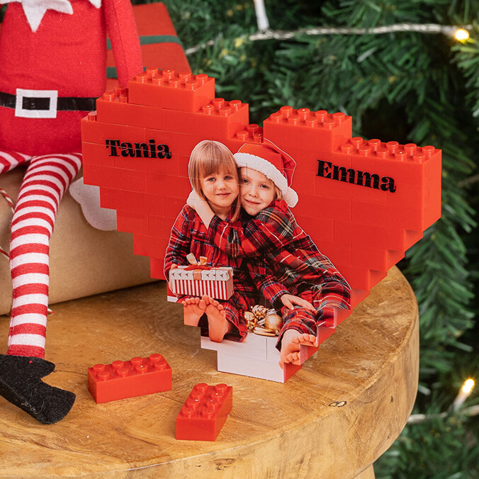 Puzzle Block Mini cuore personalizzato