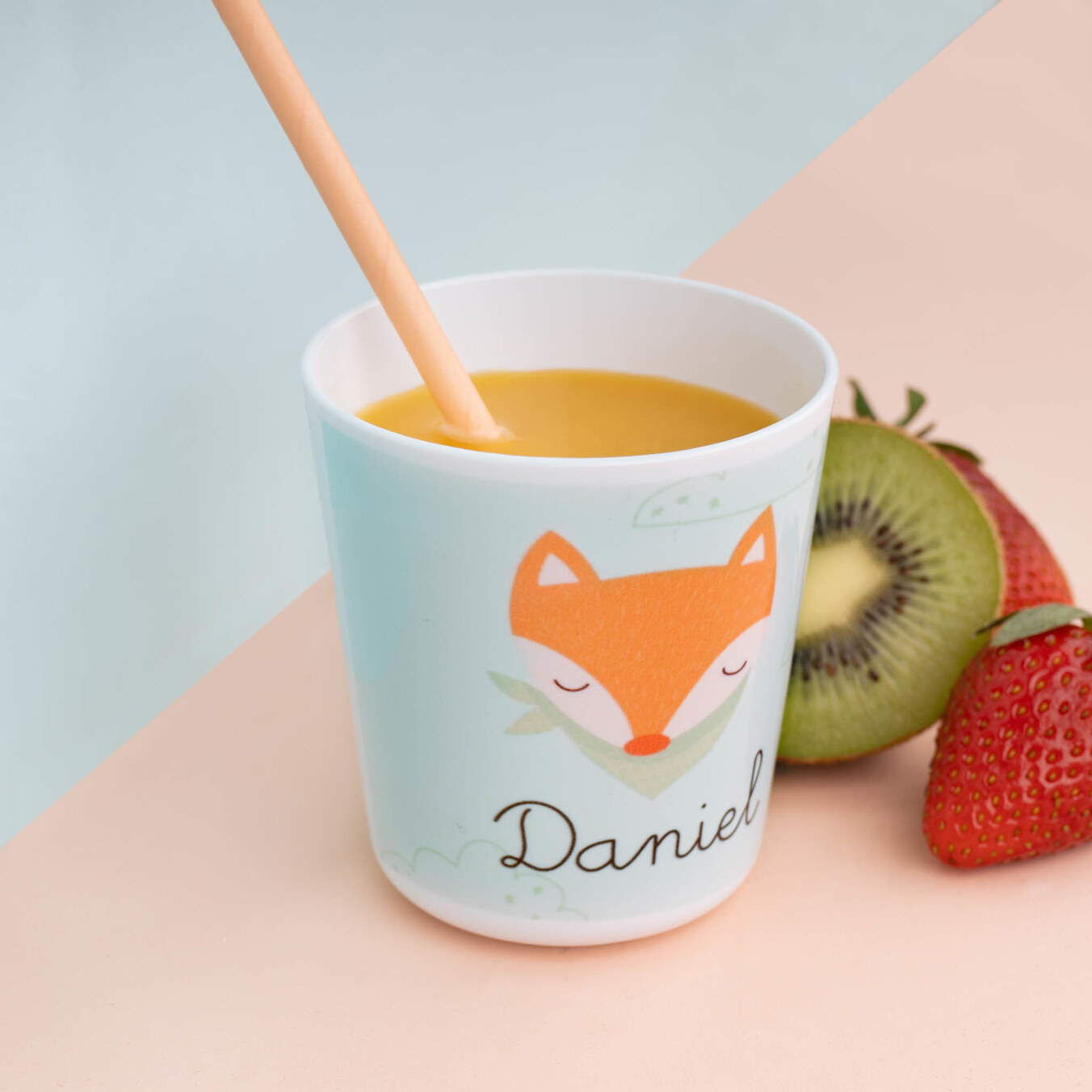 Bicchiere personalizzato in plastica bianco 235 ml