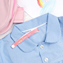 Personalised ribbon for hanging jackets and school clothes