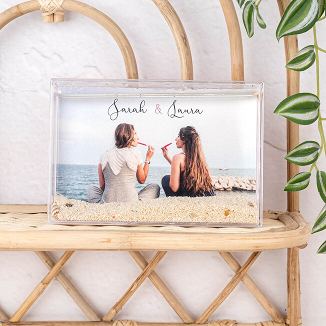 Personalizowana prostokątna kula śnieżna Personalizowana prostokątna kula śnieżna