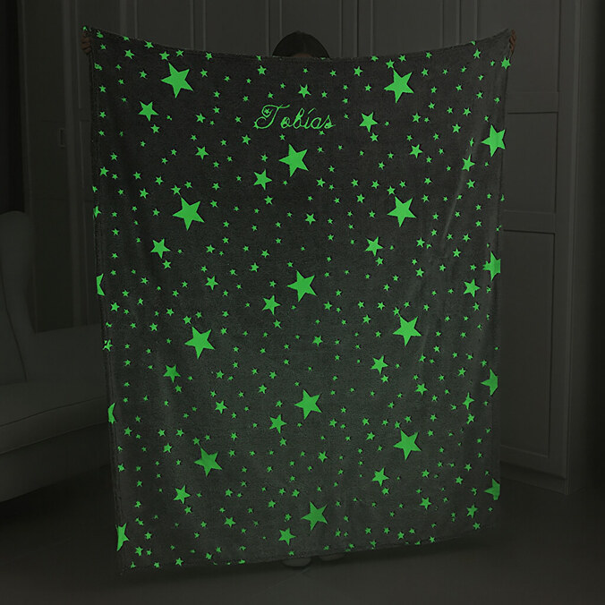 Personalised Glow In The Dark blanket