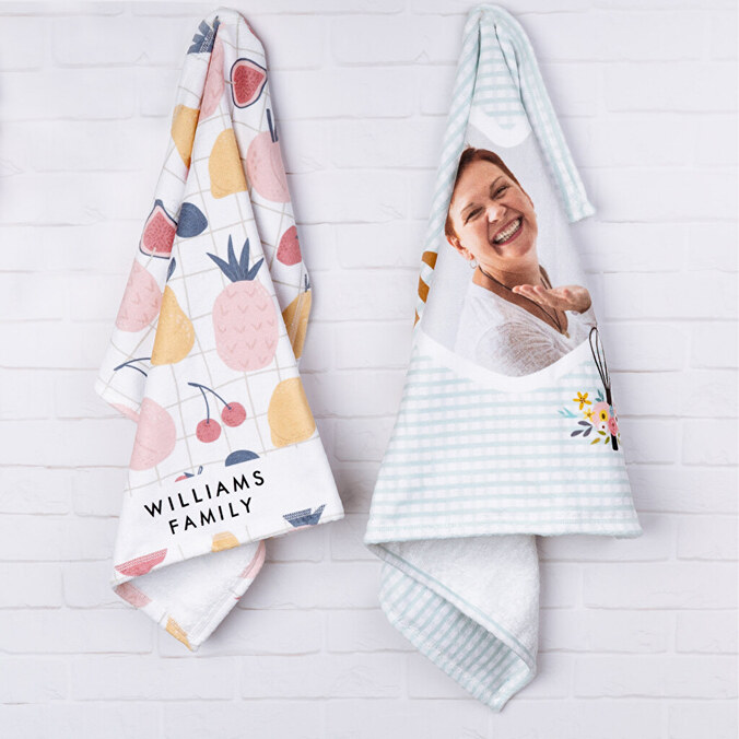 Personalised tea towels