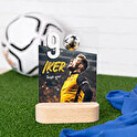 Personalised acrylic trophy with wooden base