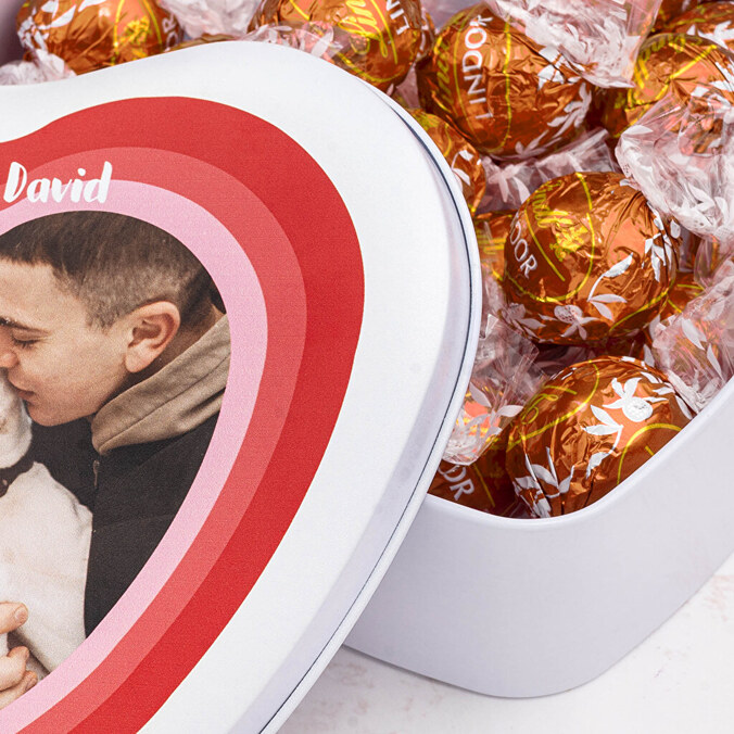 Gepersonaliseerde doos met snoepjes en chocolaatjes