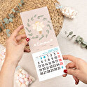Personalised magnetic fridge calendars