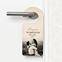 Cuelga puertas personalizado de madera