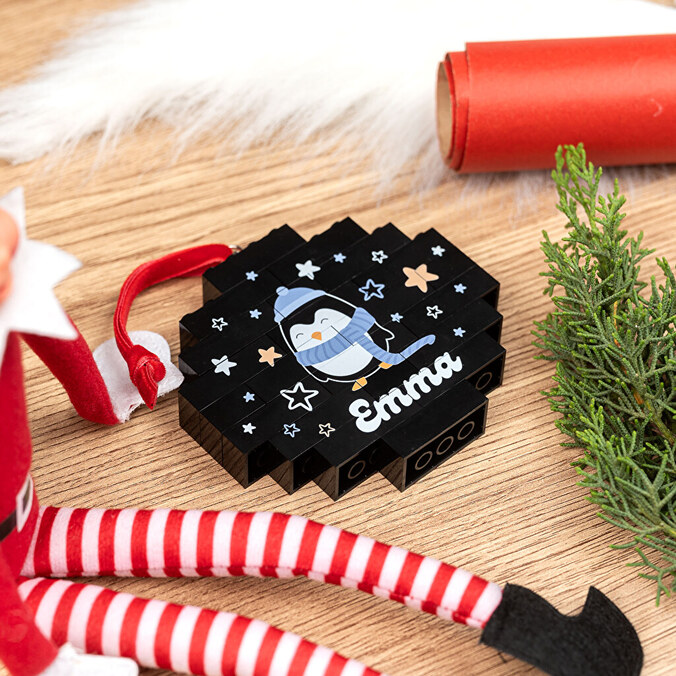 Pallina di Natale Blocks personalizzata