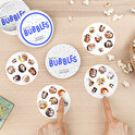 Personligt kortspil "Match Bubbles" med billede