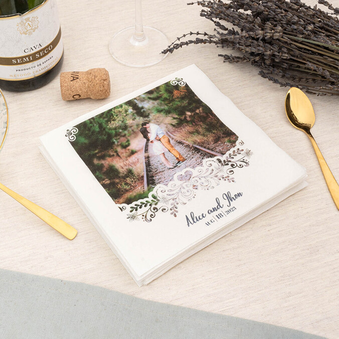 Personalised paper napkins