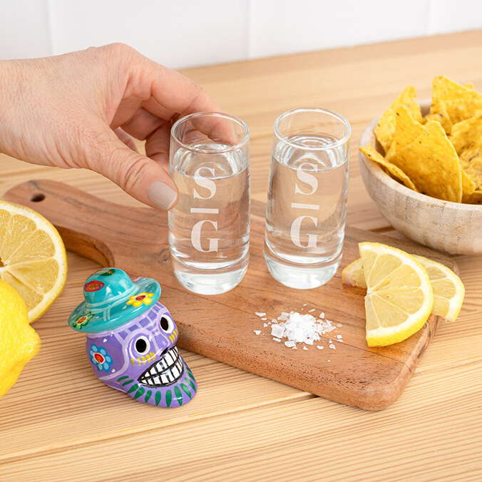 Personalised shot glasses