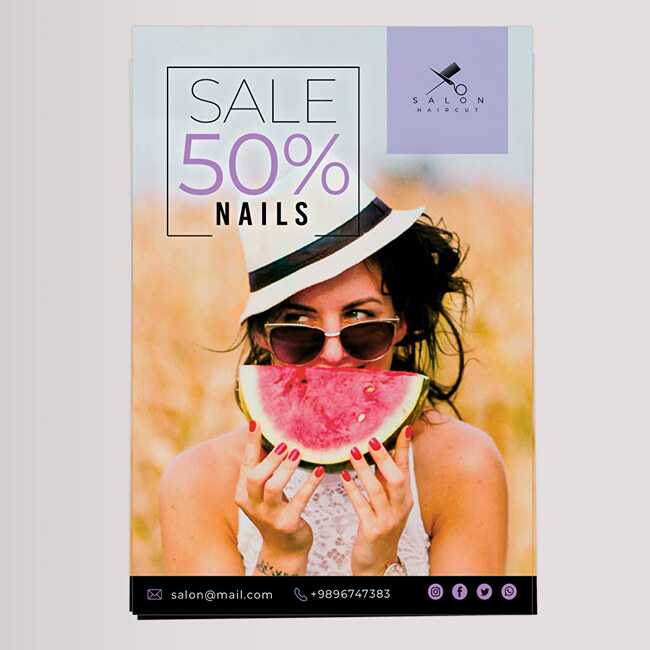 Cartazes publicitários A3 personalizados