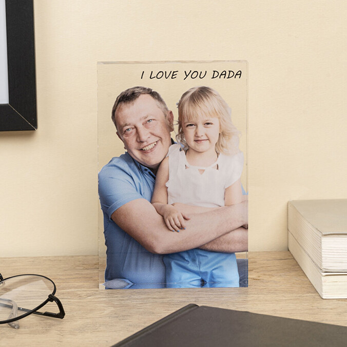 Personalised acrylic photo block