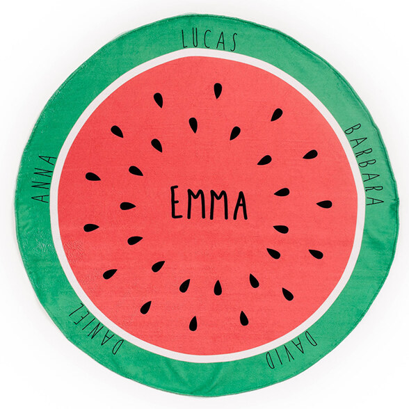 Toallas redondas personalizadas