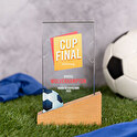 Trofeo cristal rectangular impreso Premium