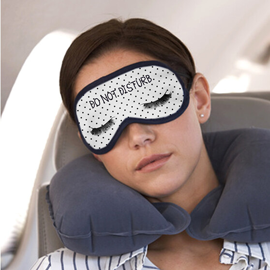 Personalisierte Schlafmaske um auf Reisen schlafen