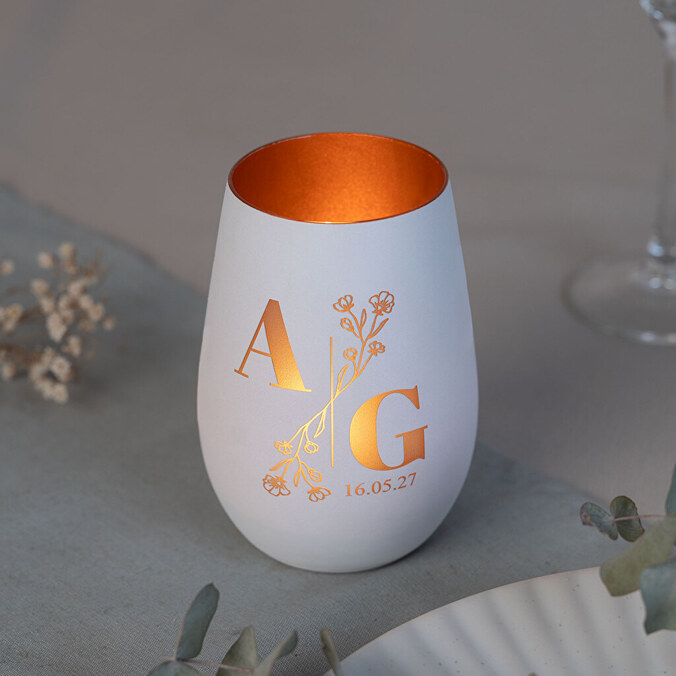 Personalisierte Windlichter mit Gravur