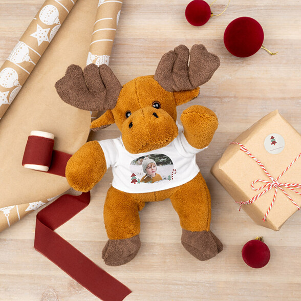 Reno de peluche personalizado
