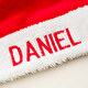 Gorro de Pai Natal bordado