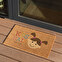 Personalised natural coir fibre doormats