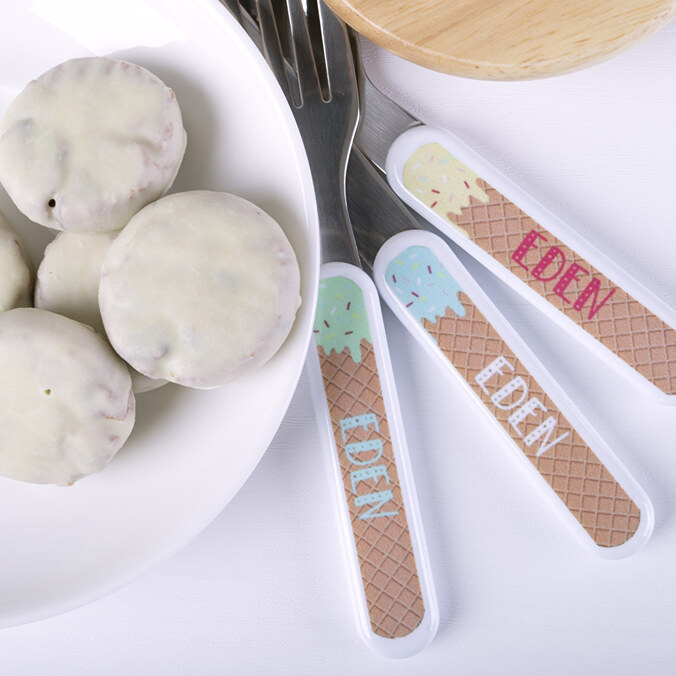 Cubiertos para bebé personalizados