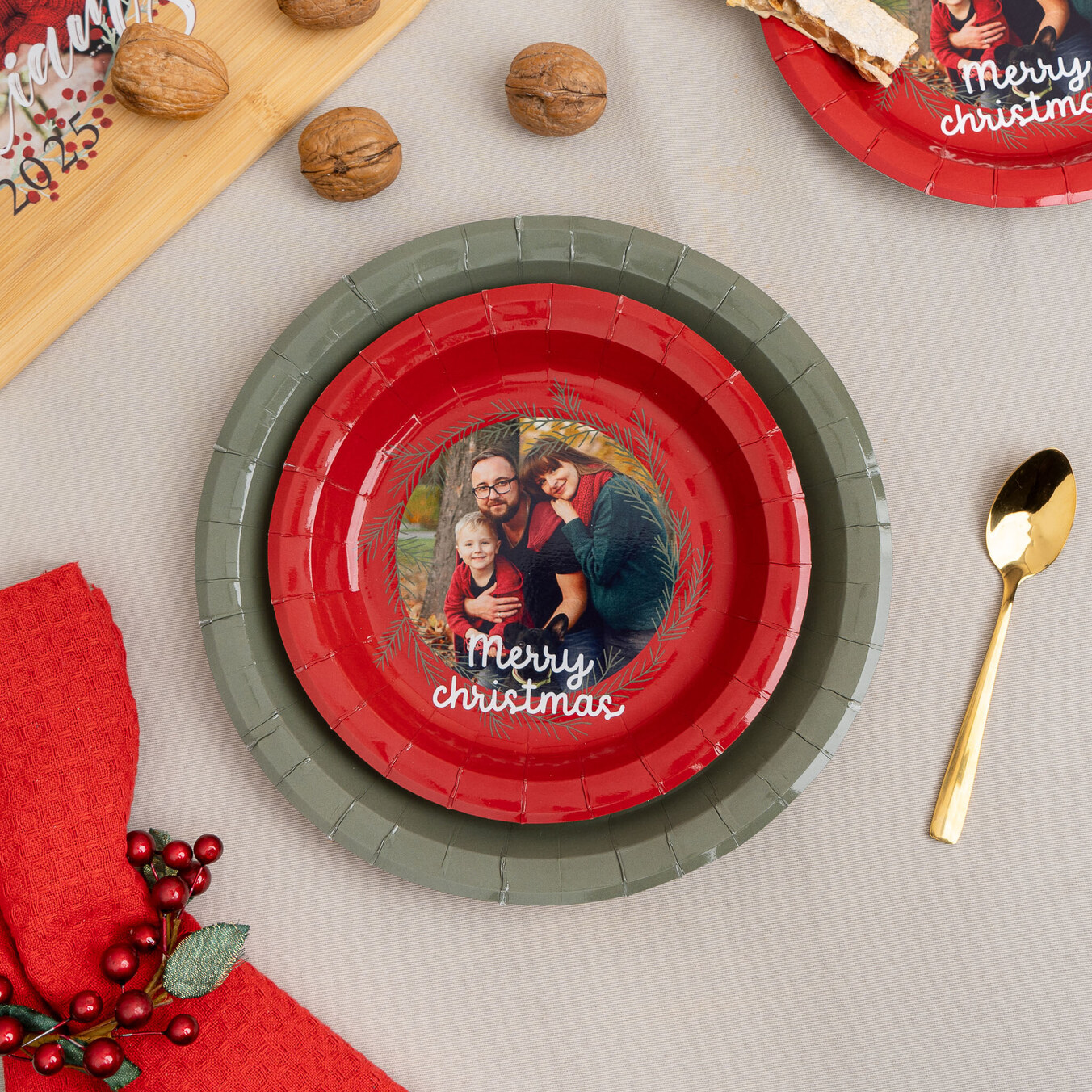 Platos de cartón personalizados para cumpleaños