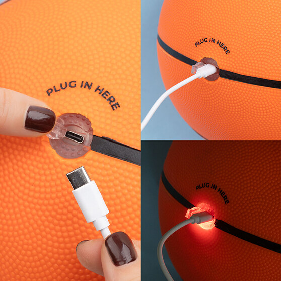 Gepersonaliseerde lichtgevende basketbal