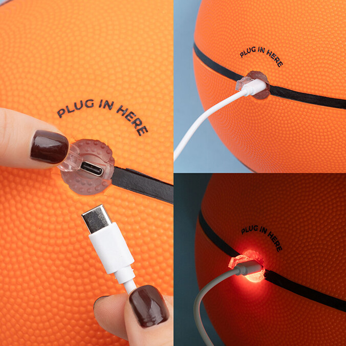 Pallone da basket luminoso personalizzato