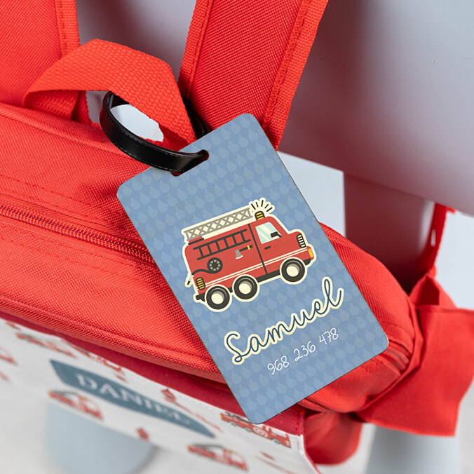 Personalised wooden luggage tags