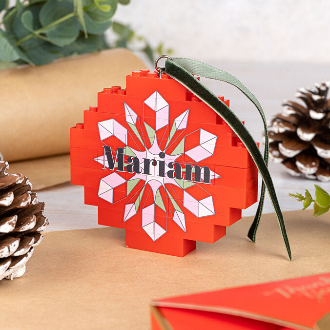 Bola de Navidad Blocks personalizada