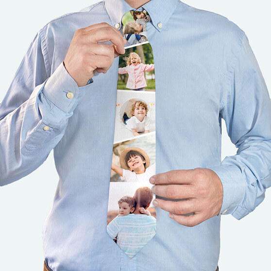 Personalised tie with photos