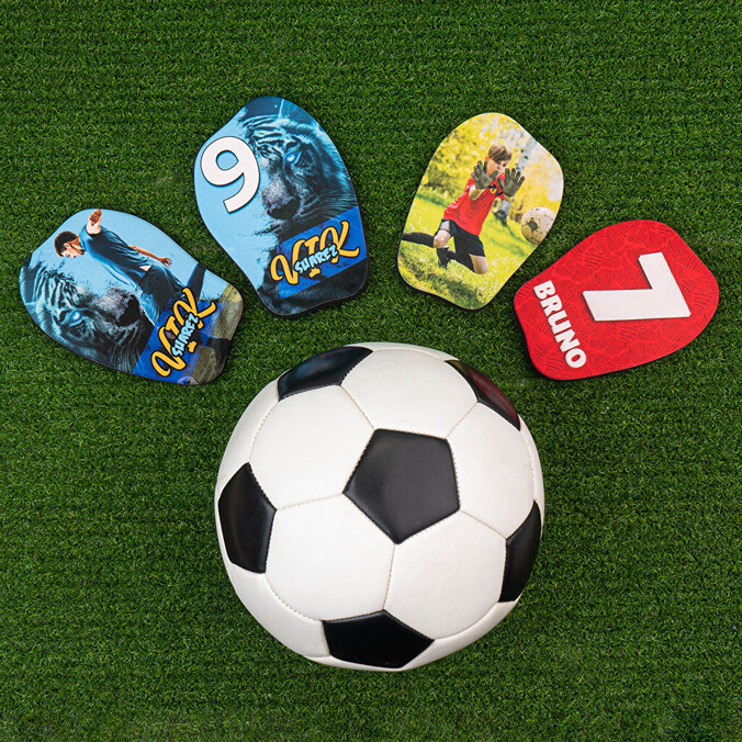 Personalised cushioned shin pads