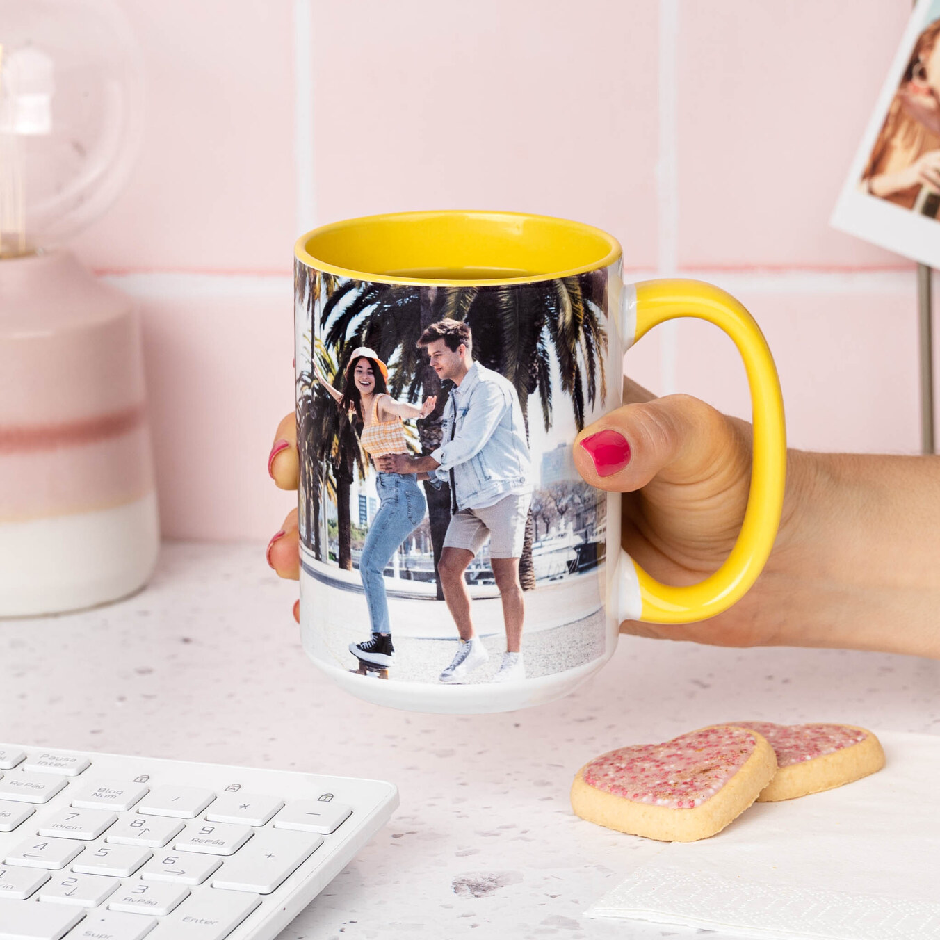 Caneca cerâmica personalizada XL