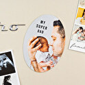 Fleksibel oval magnet 5x3,3 cm